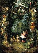 Jan Brueghel the Younger The Holy Family with St John